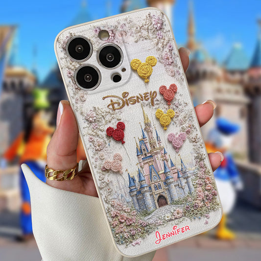 Magical Castle - Personalized Mouse Leather Phone Case