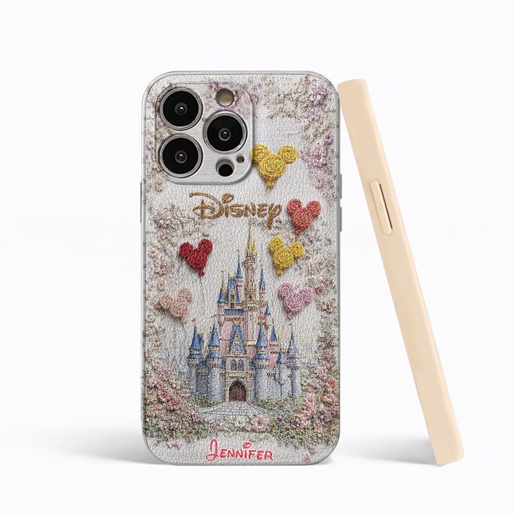 Magical Castle - Personalized Mouse Leather Phone Case