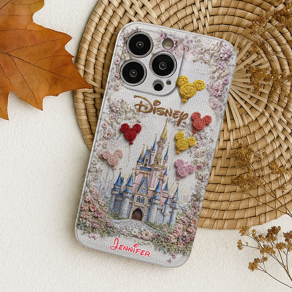 Magical Castle - Personalized Mouse Leather Phone Case