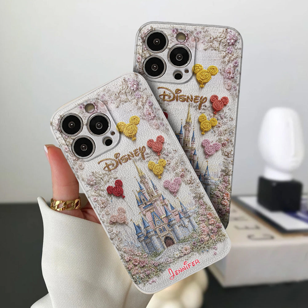 Magical Castle - Personalized Mouse Leather Phone Case