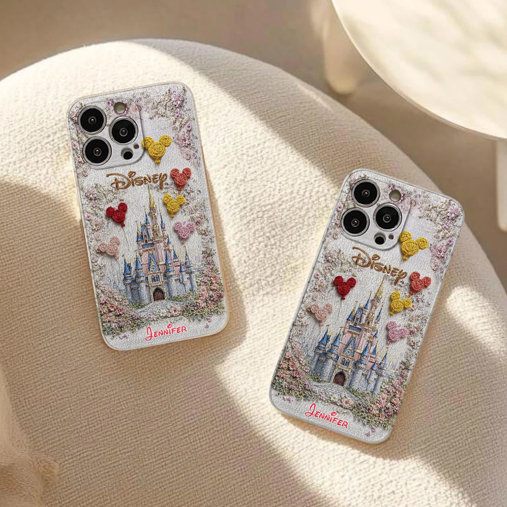 Magical Castle - Personalized Mouse Leather Phone Case
