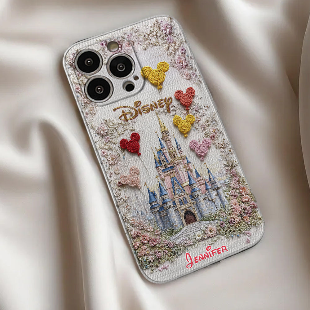 Magical Castle - Personalized Mouse Leather Phone Case