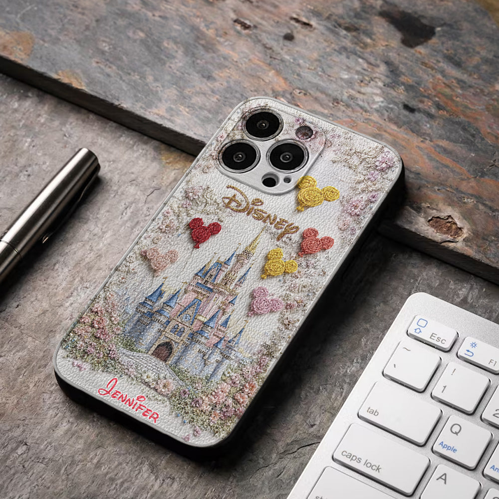 Magical Castle - Personalized Mouse Leather Phone Case
