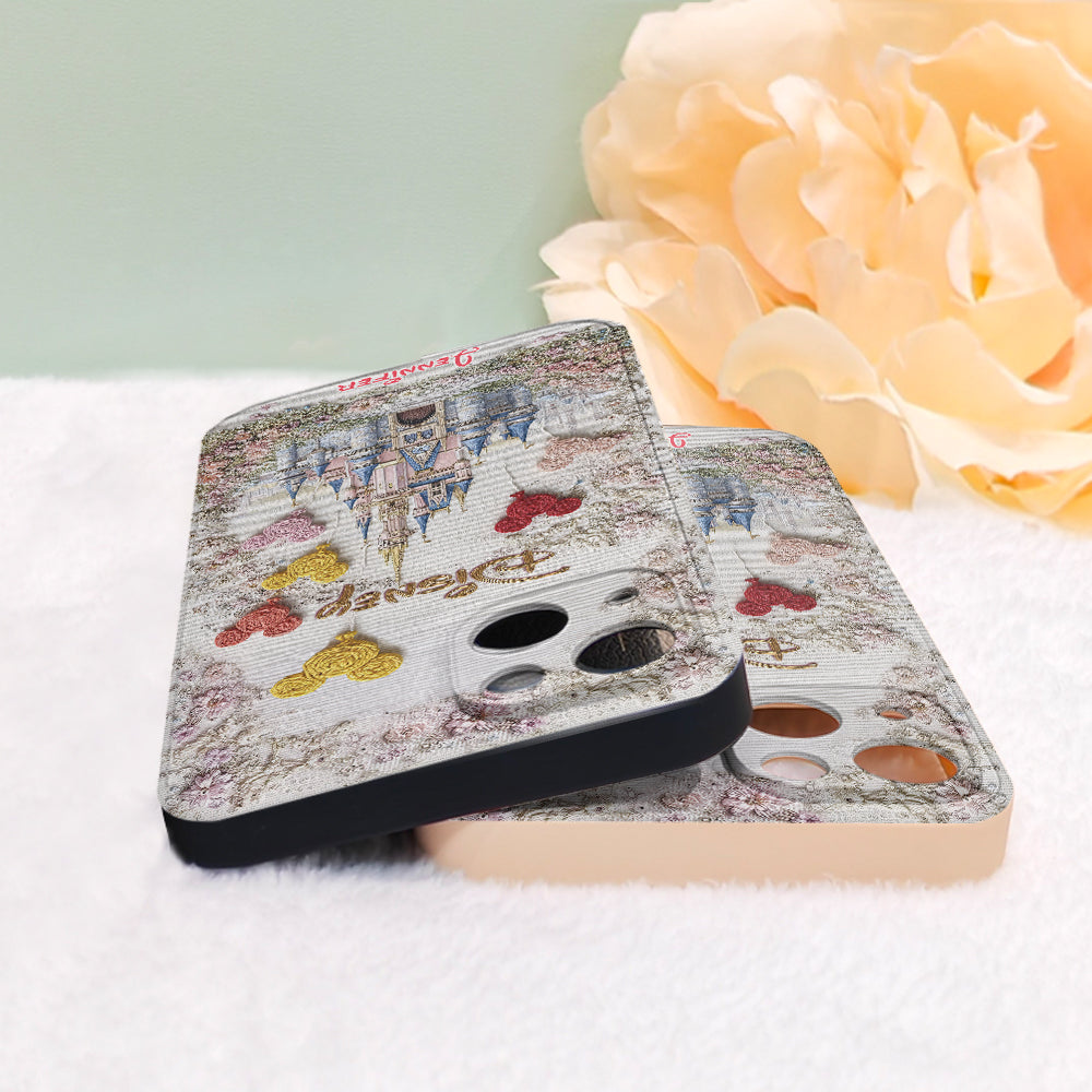 Magical Castle - Personalized Mouse Leather Phone Case