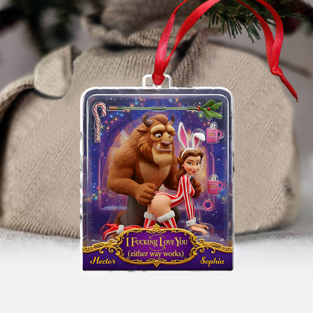 Naughty & Nice Toy-Box - Personalized Beauty And The Beast Ornament