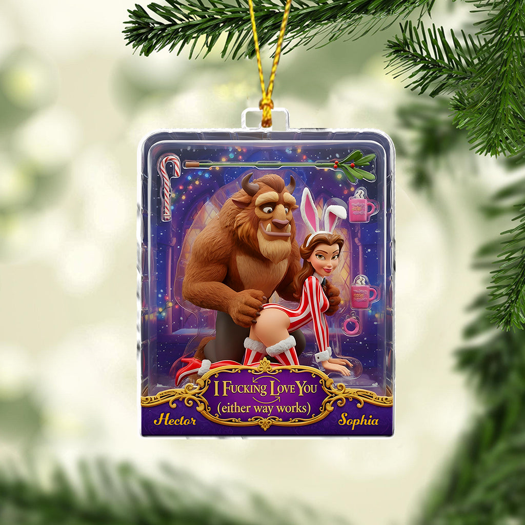 Naughty & Nice Toy-Box - Personalized Beauty And The Beast Ornament