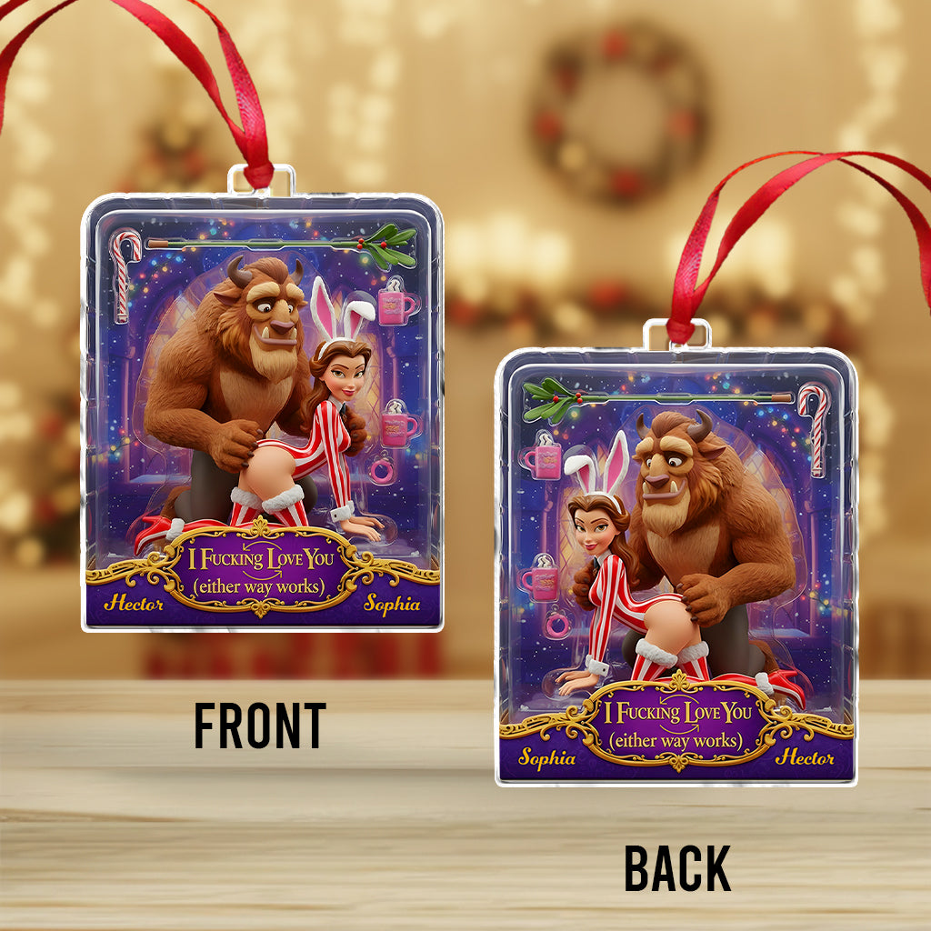 Naughty & Nice Toy-Box - Personalized Beauty And The Beast Ornament