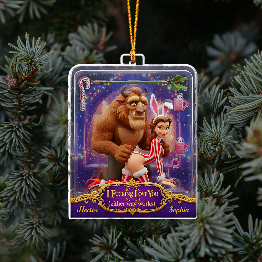 Naughty & Nice Toy-Box - Personalized Beauty And The Beast Ornament