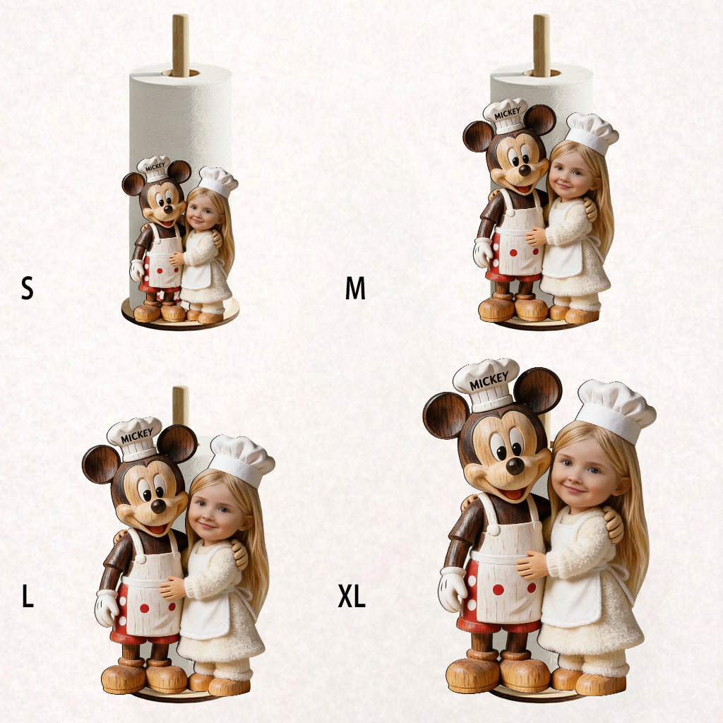 Cartoon Mouse & Friend - Personalized Kid Paper Towel Stand