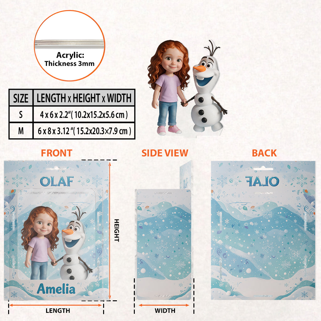 My Favorite Snow Buddy - Personalized Kid Acrylic Display Box