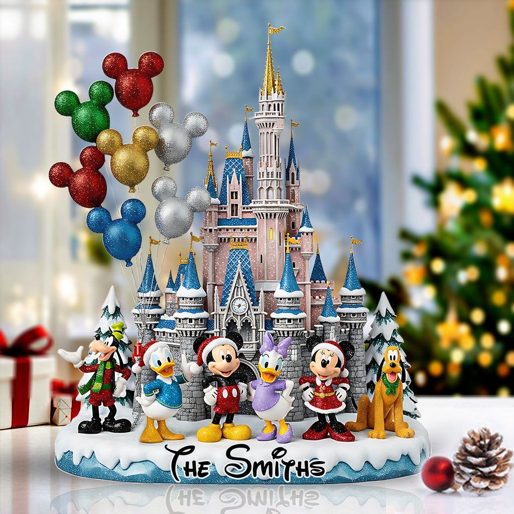 Merry Christmas - Personalized Mouse Custom Shaped Acrylic Plaque