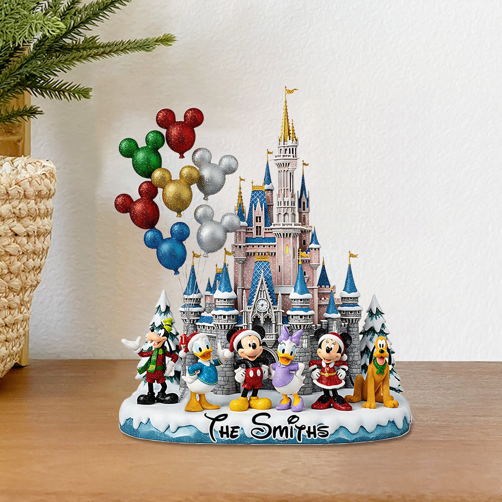 Merry Christmas - Personalized Mouse Custom Shaped Acrylic Plaque