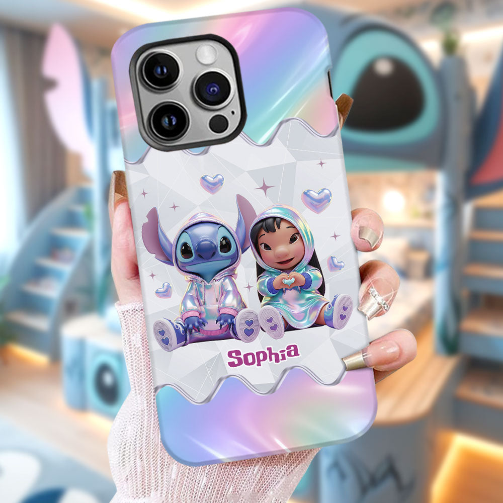 Hologram Ohana Monster - Personalized Ohana Full Print Phone Case