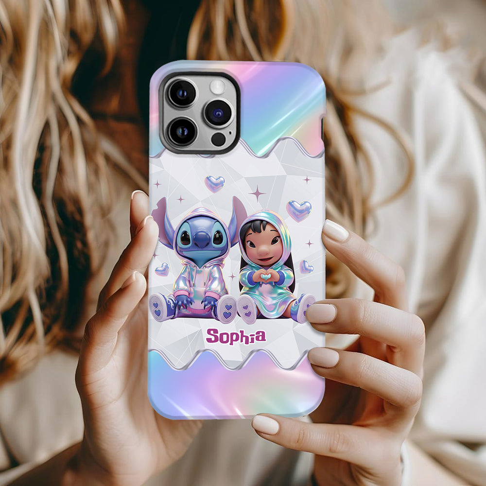Hologram Ohana Monster - Personalized Ohana Full Print Phone Case