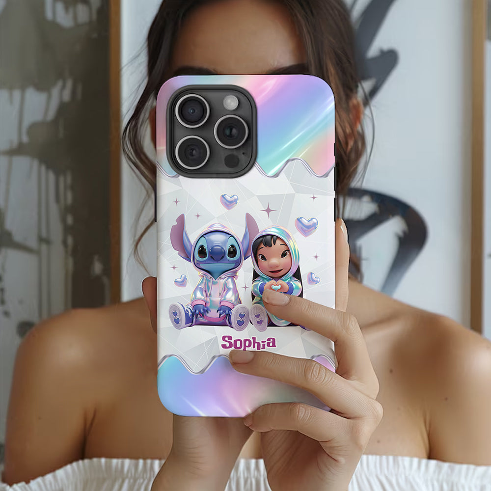 Hologram Ohana Monster - Personalized Ohana Full Print Phone Case