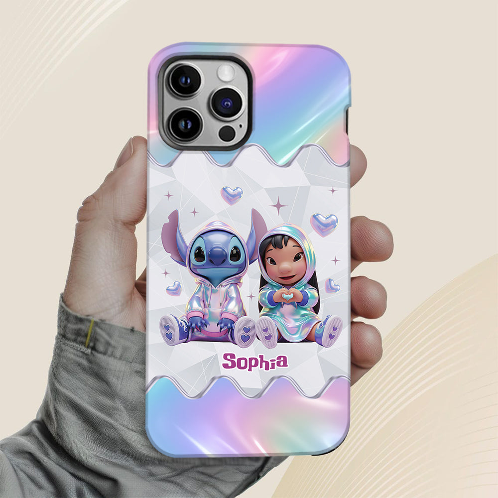Hologram Ohana Monster - Personalized Ohana Full Print Phone Case