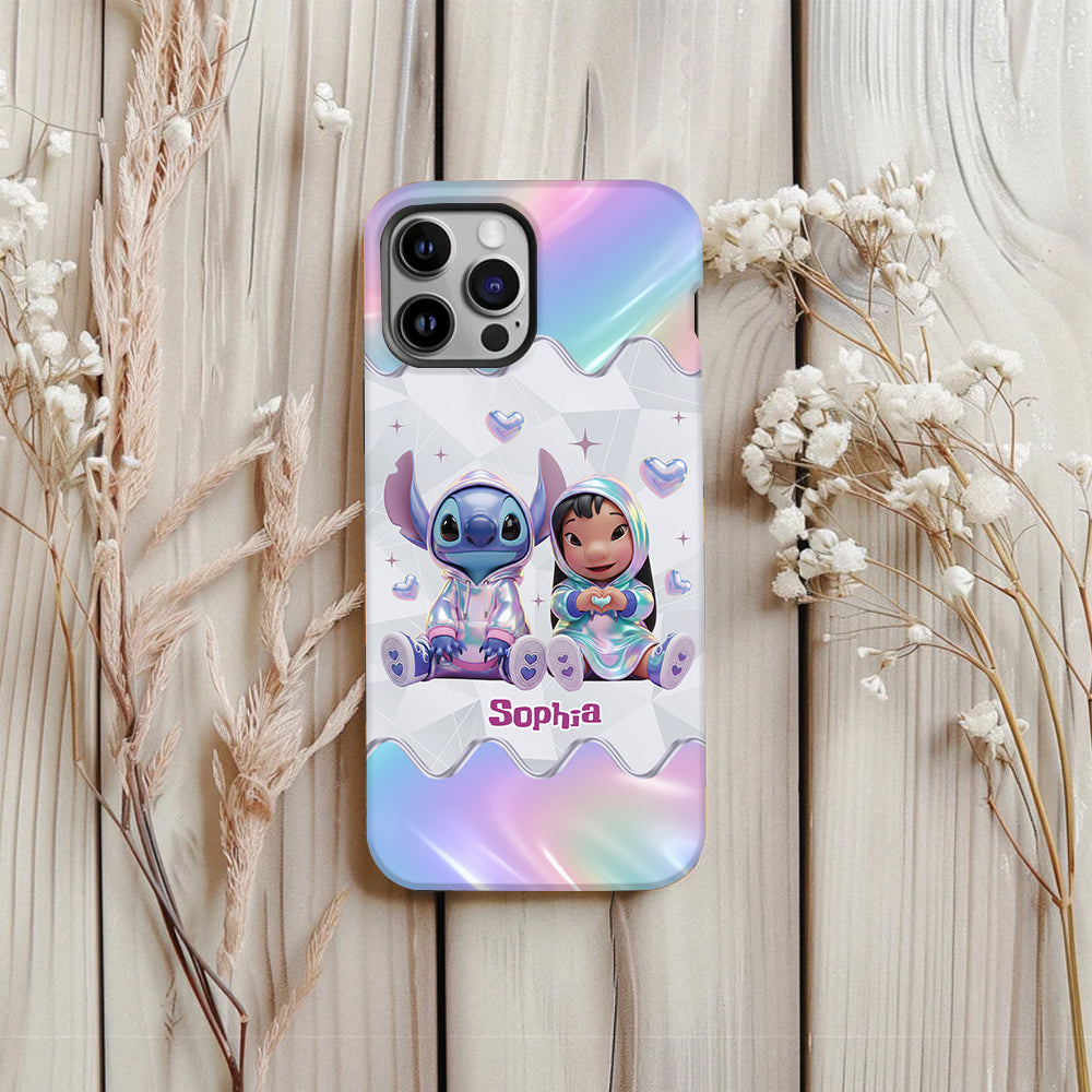 Hologram Ohana Monster - Personalized Ohana Full Print Phone Case