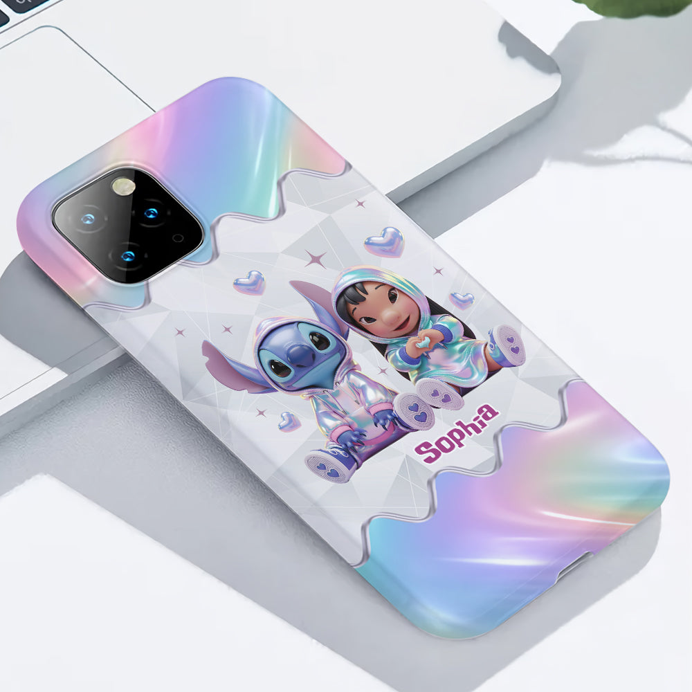 Hologram Ohana Monster - Personalized Ohana Full Print Phone Case