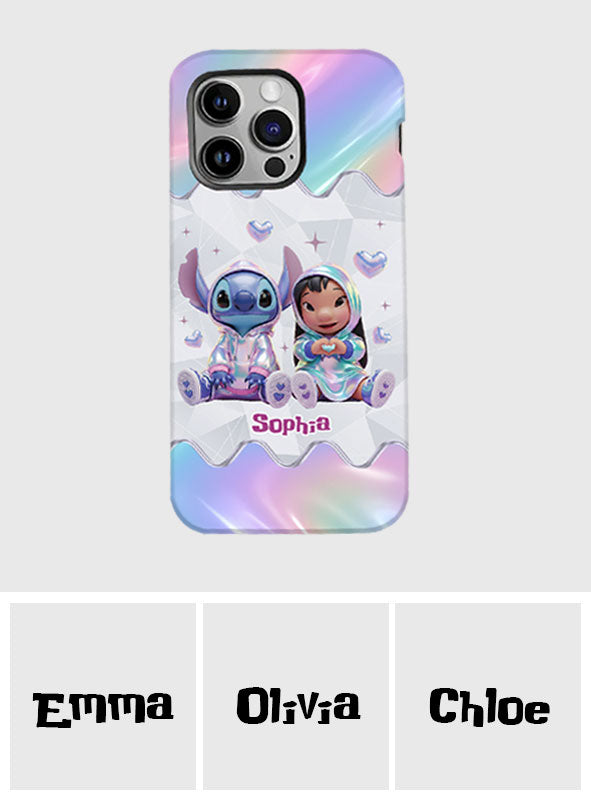 Hologram Ohana Monster - Personalized Ohana Full Print Phone Case