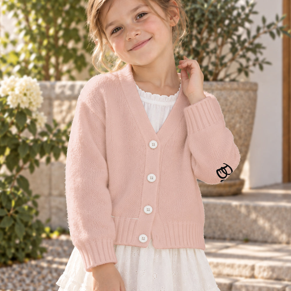 Fight Like A Girl - Personalized Breast Cancer Awareness Cardigan Sweater