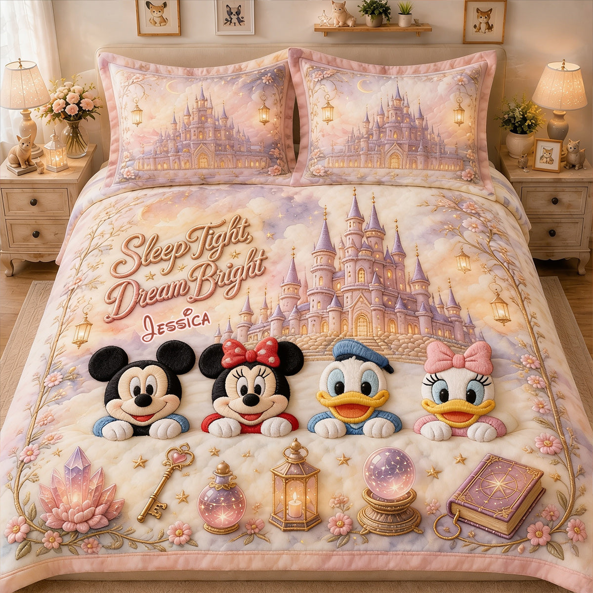 Magical Mouse - Personalized Dream Trip Quilt Set
