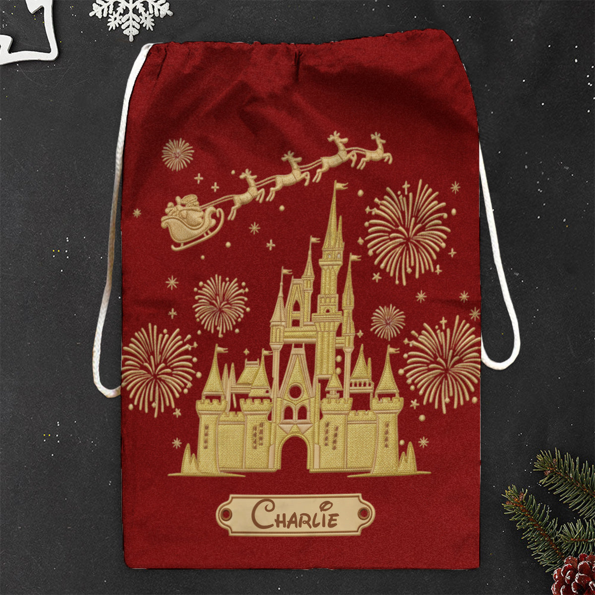 Magical Santa Sacks Delivery - Personalized Mouse Christmas Sack