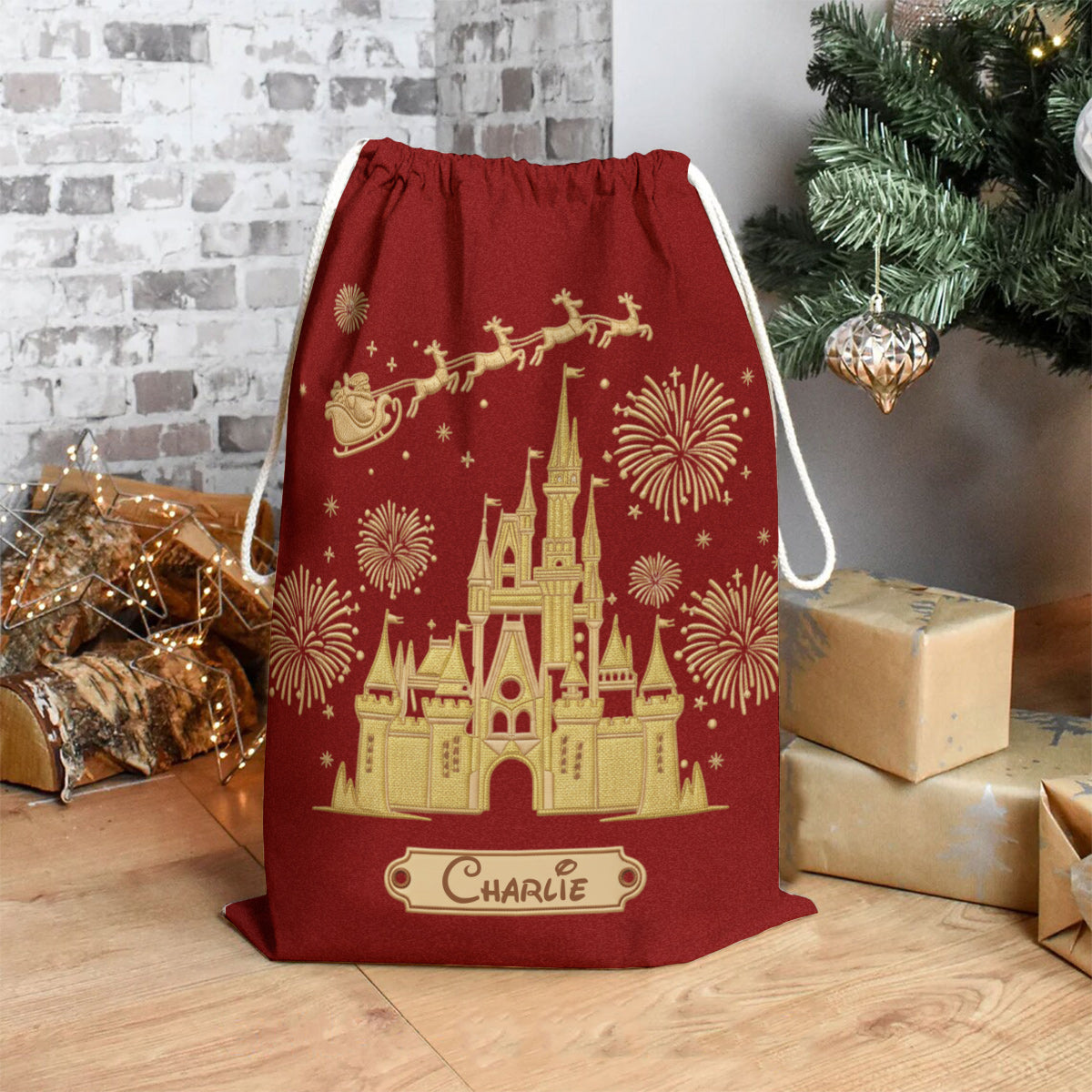 Magical Santa Sacks Delivery - Personalized Mouse Christmas Sack