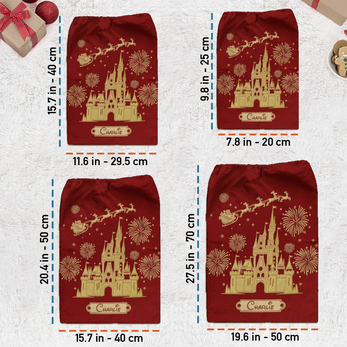 Magical Santa Sacks Delivery - Personalized Mouse Christmas Sack