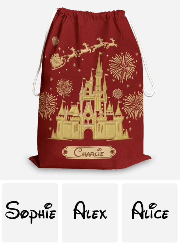 Magical Santa Sacks Delivery - Personalized Mouse Christmas Sack