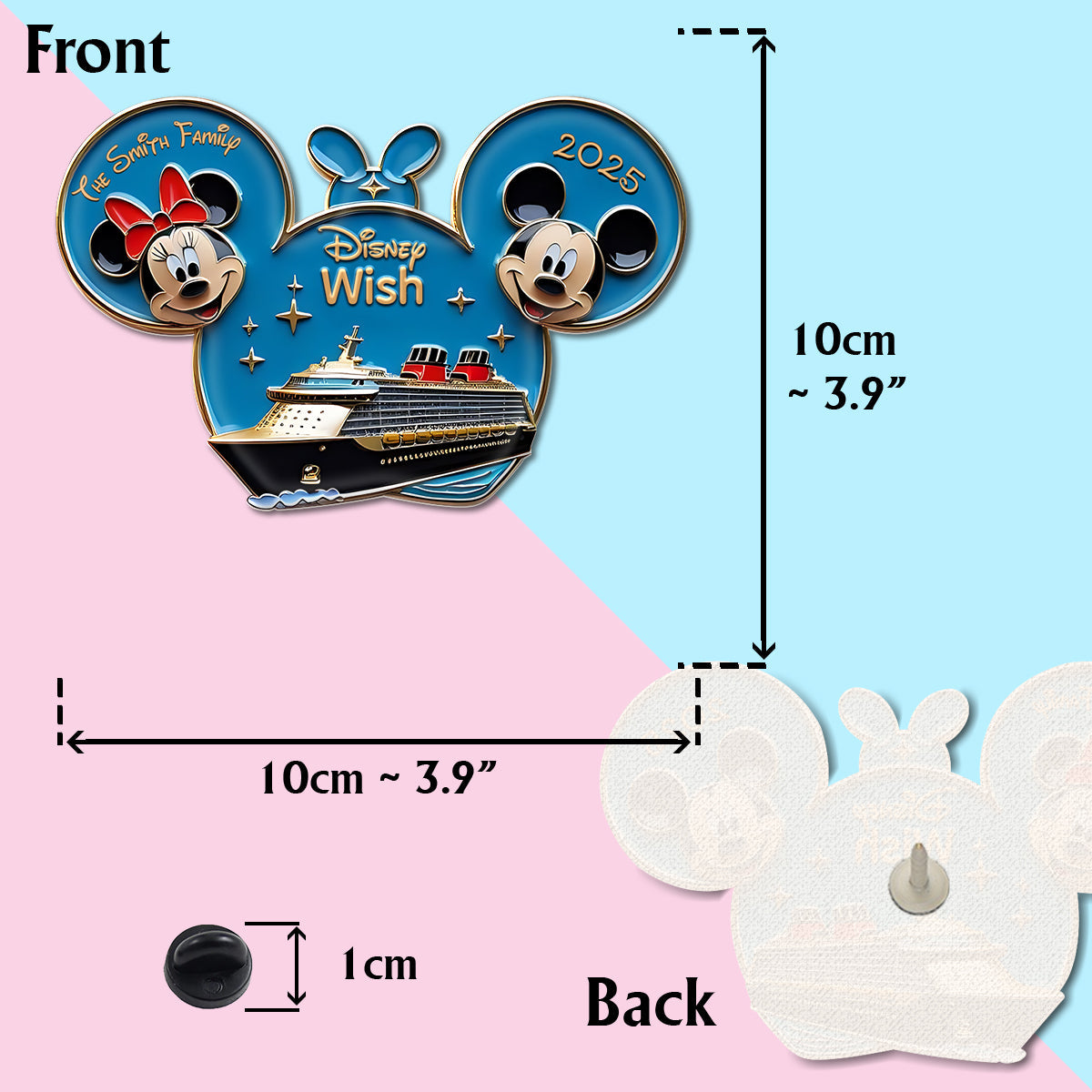 Magical Family Cruise Trip - Personalized Mouse Pin