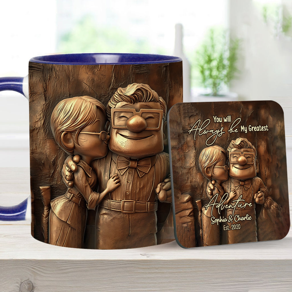 My Greatest Adventure - Personalized Mouse Accent Mug