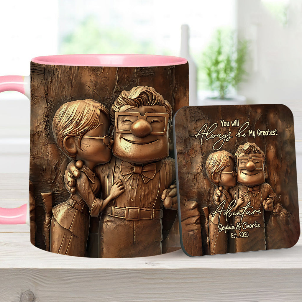 My Greatest Adventure - Personalized Mouse Accent Mug