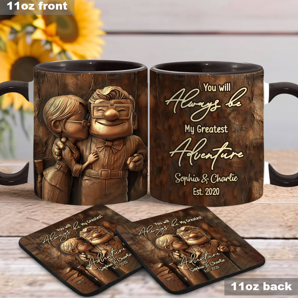 My Greatest Adventure - Personalized Mouse Accent Mug