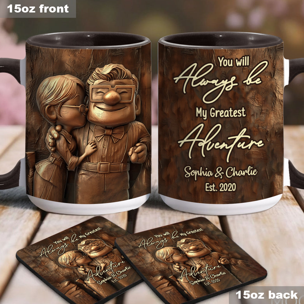 My Greatest Adventure - Personalized Mouse Accent Mug