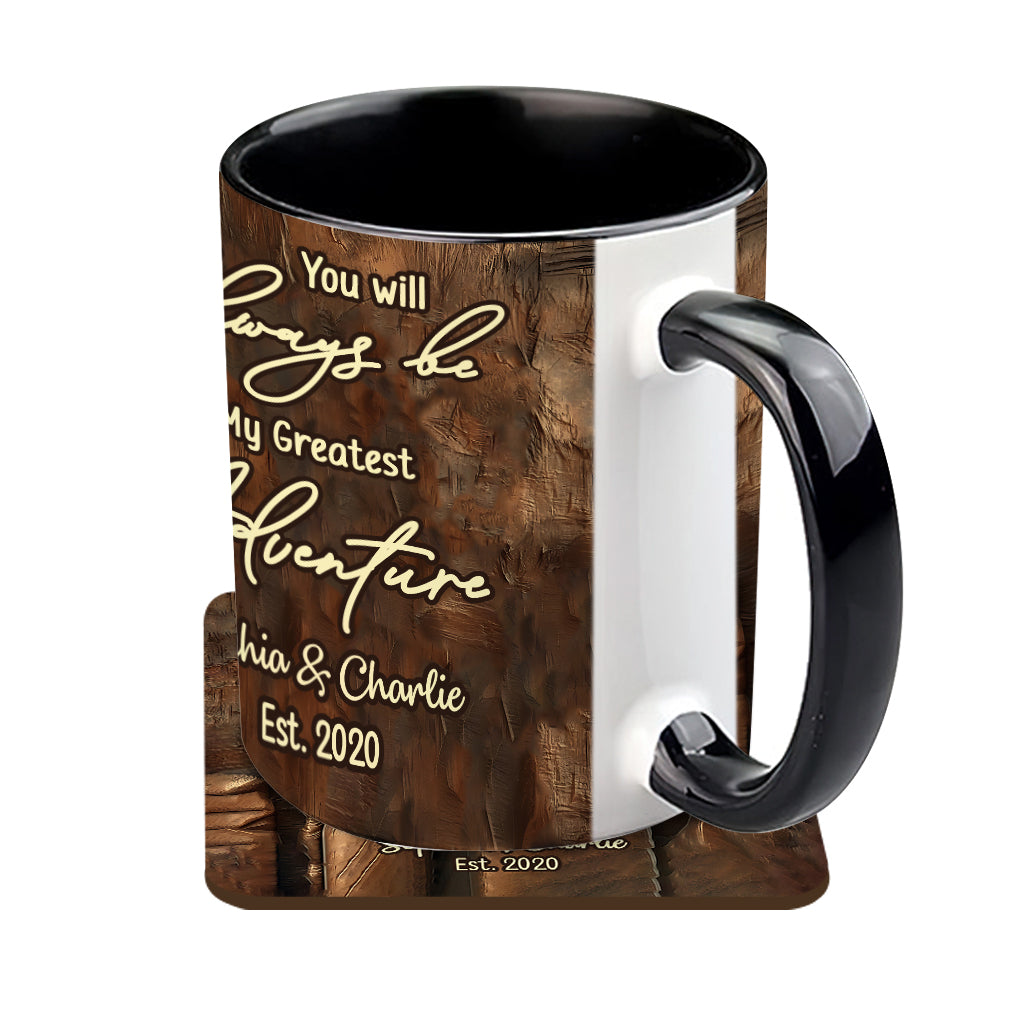 My Greatest Adventure - Personalized Mouse Accent Mug