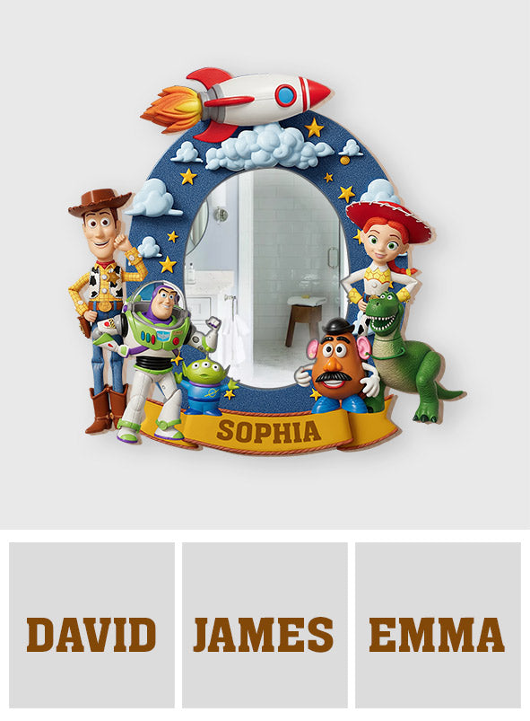 To Infinity And Beyond - Personalized Mouse Wall Hanging Mirror