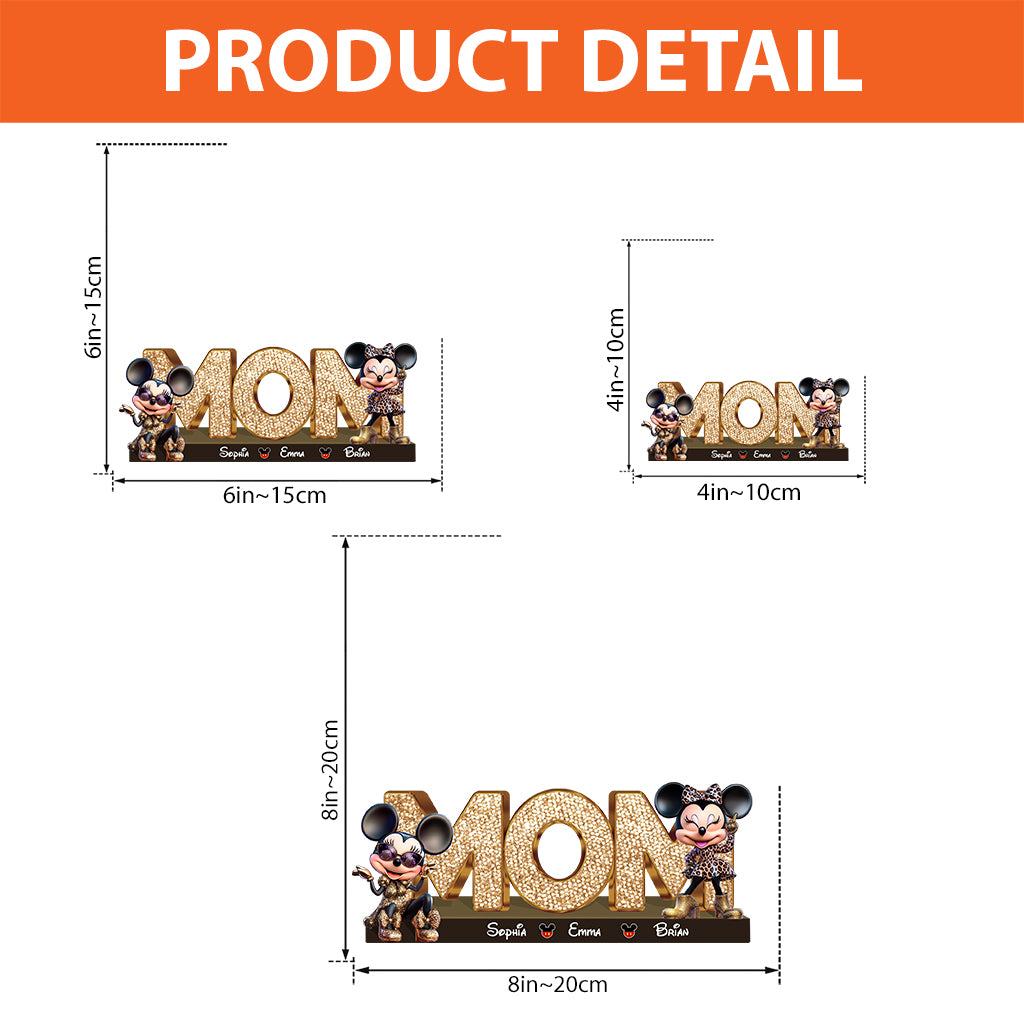 Magical Mom - Personalized Mouse Custom Shaped Acrylic Plaque