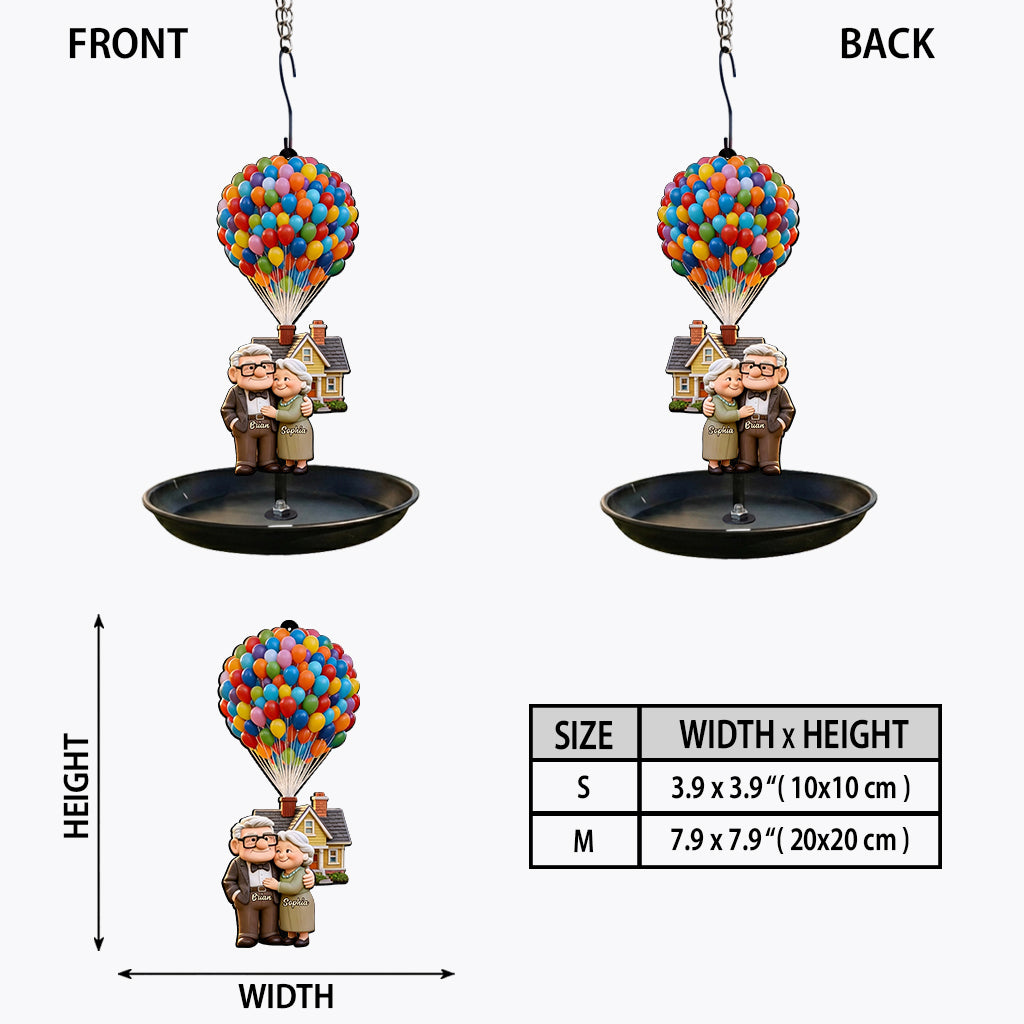 You Are My Greatest Adventure - Personalized Up Movie Couple Bird Feeder/ Bath