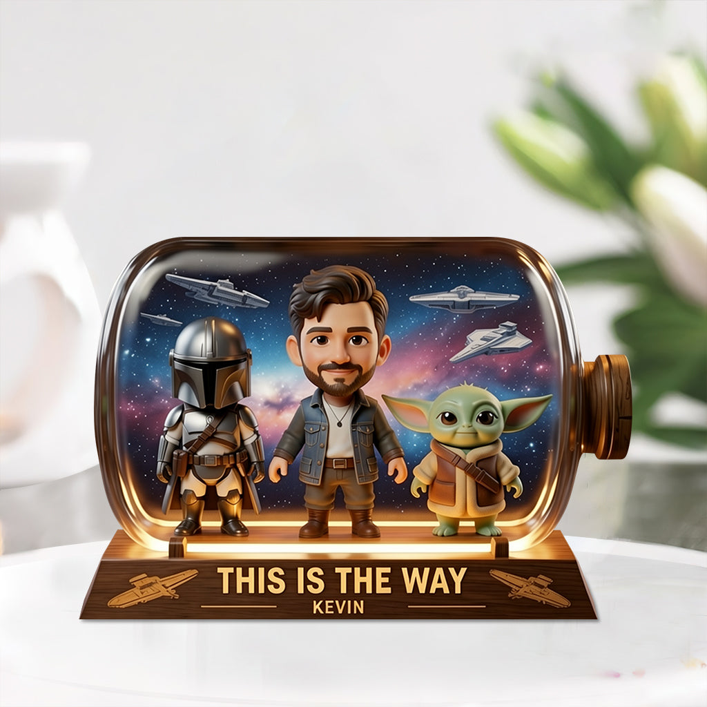 Any Photo This Is The Way - Personalized The Force Custom Shaped Acrylic Plaque