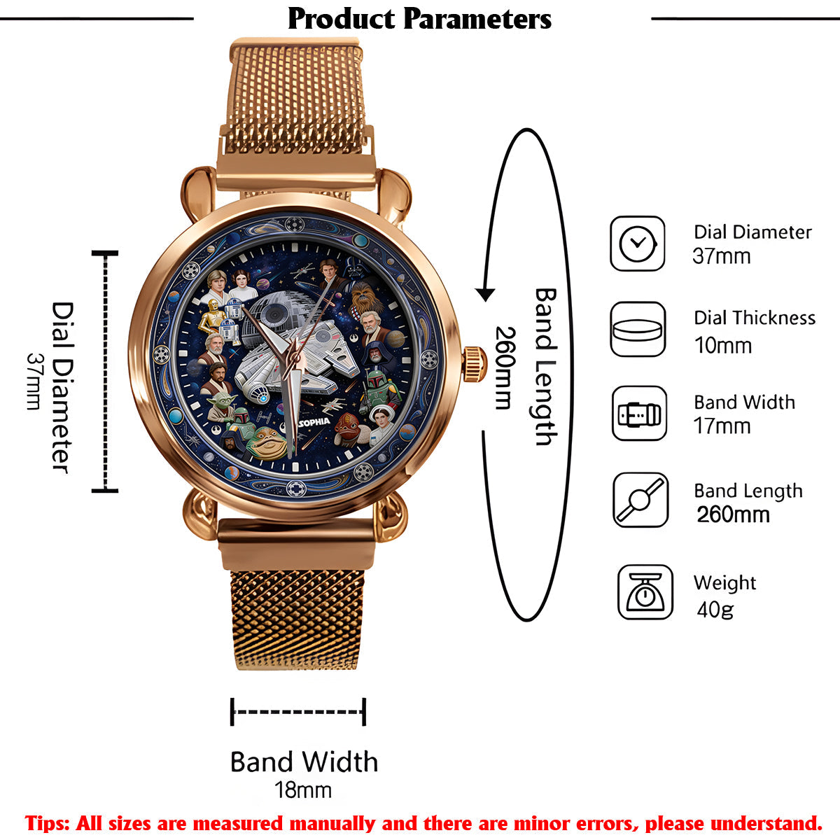 The Galaxy - Personalized The Force Women Hand Watch
