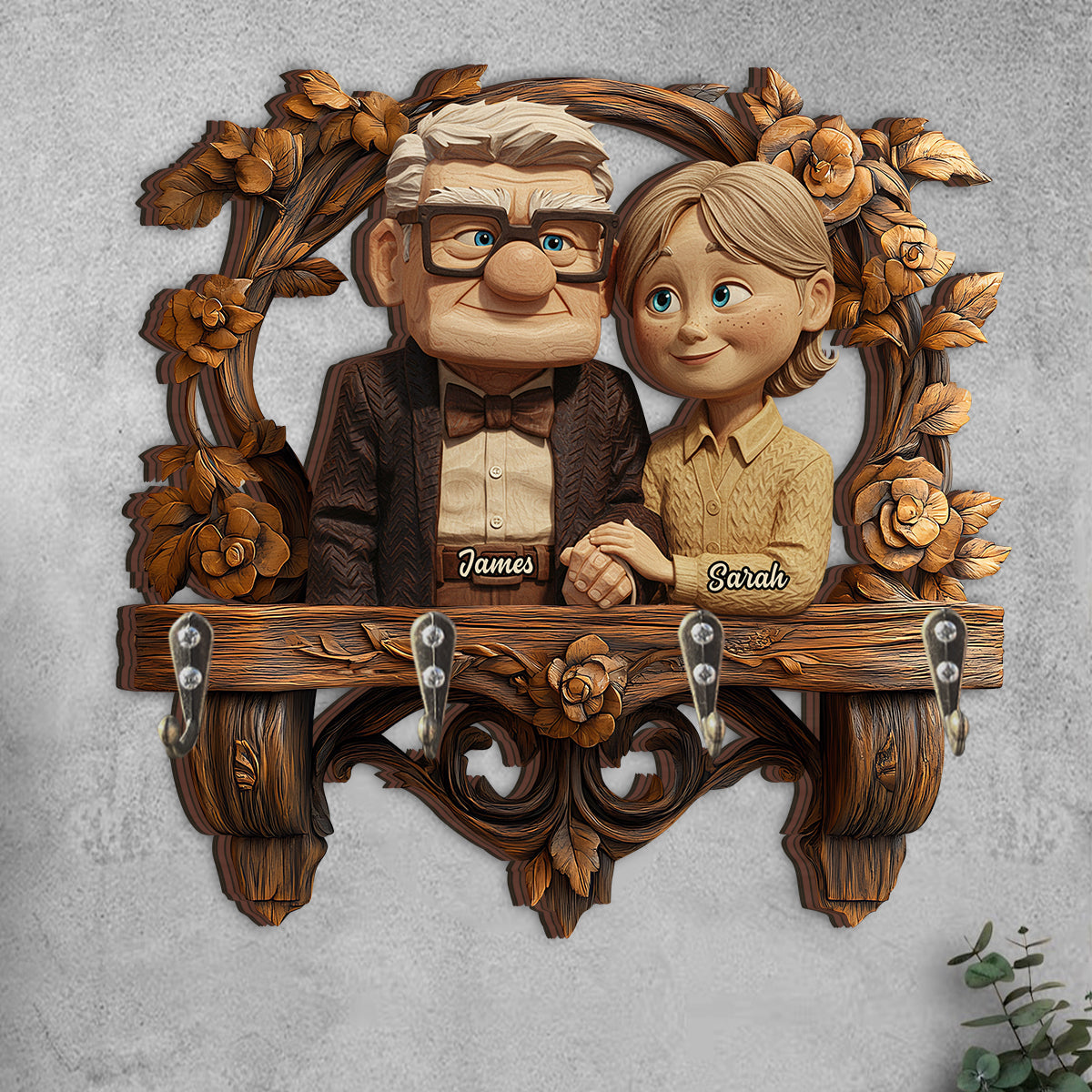 You Are My Greastest Adventure - Personalized Mouse Custom Shaped Key Rack