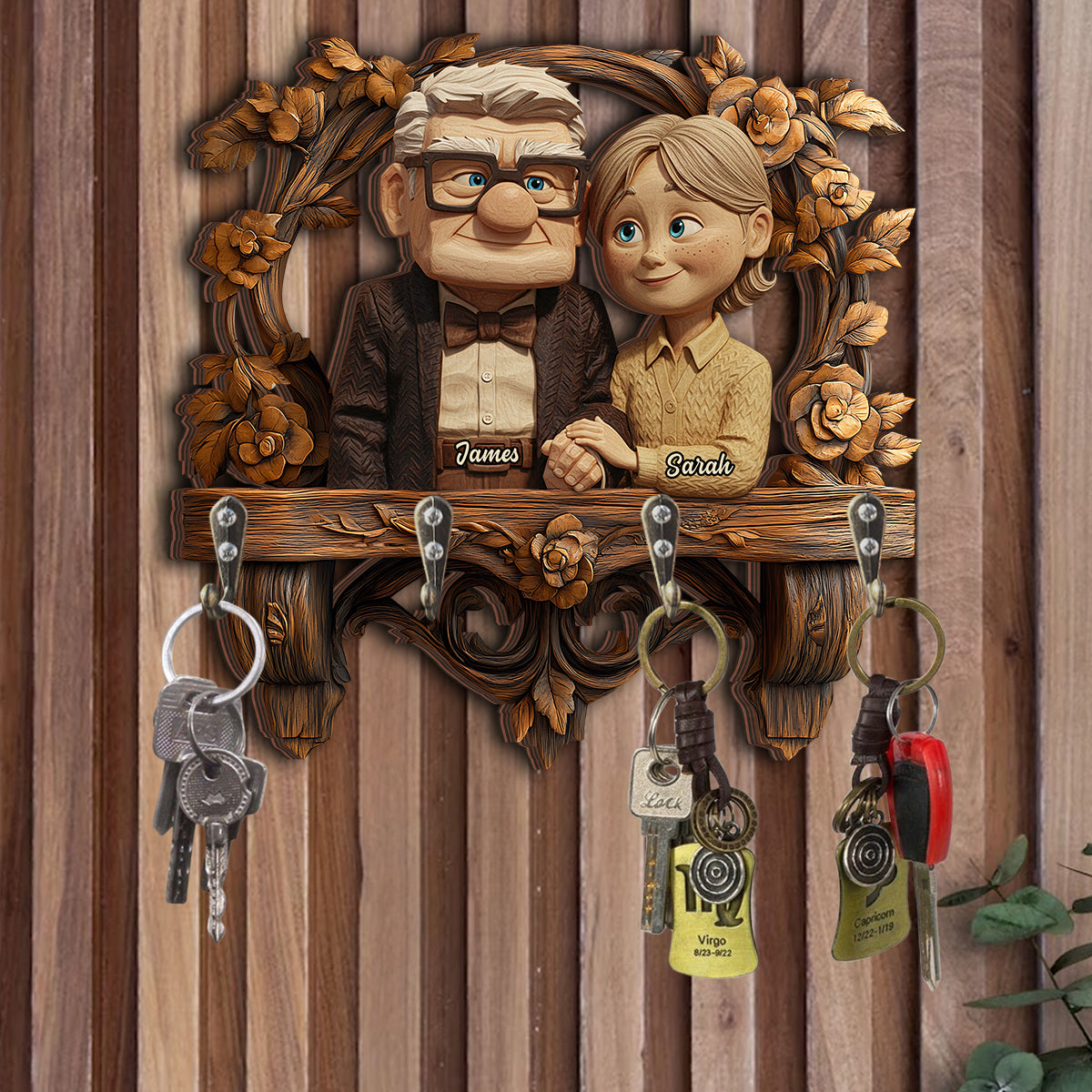 You Are My Greastest Adventure - Personalized Mouse Custom Shaped Key Rack