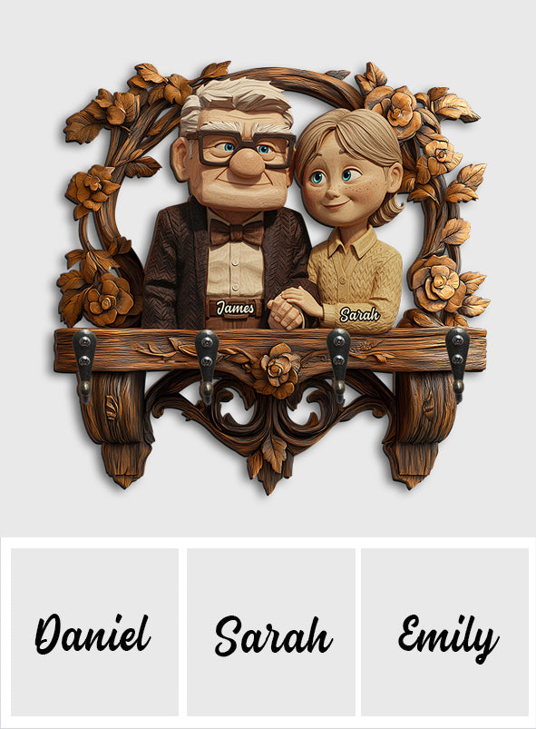 You Are My Greastest Adventure - Personalized Mouse Custom Shaped Key Rack