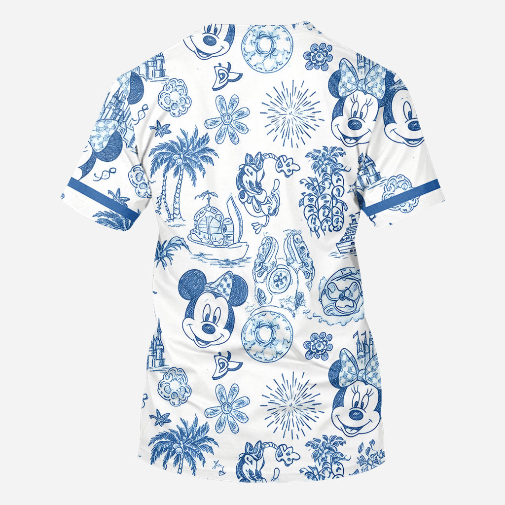 Magical Love Toile De Jouy - Personalized Mouse All Over Shirt
