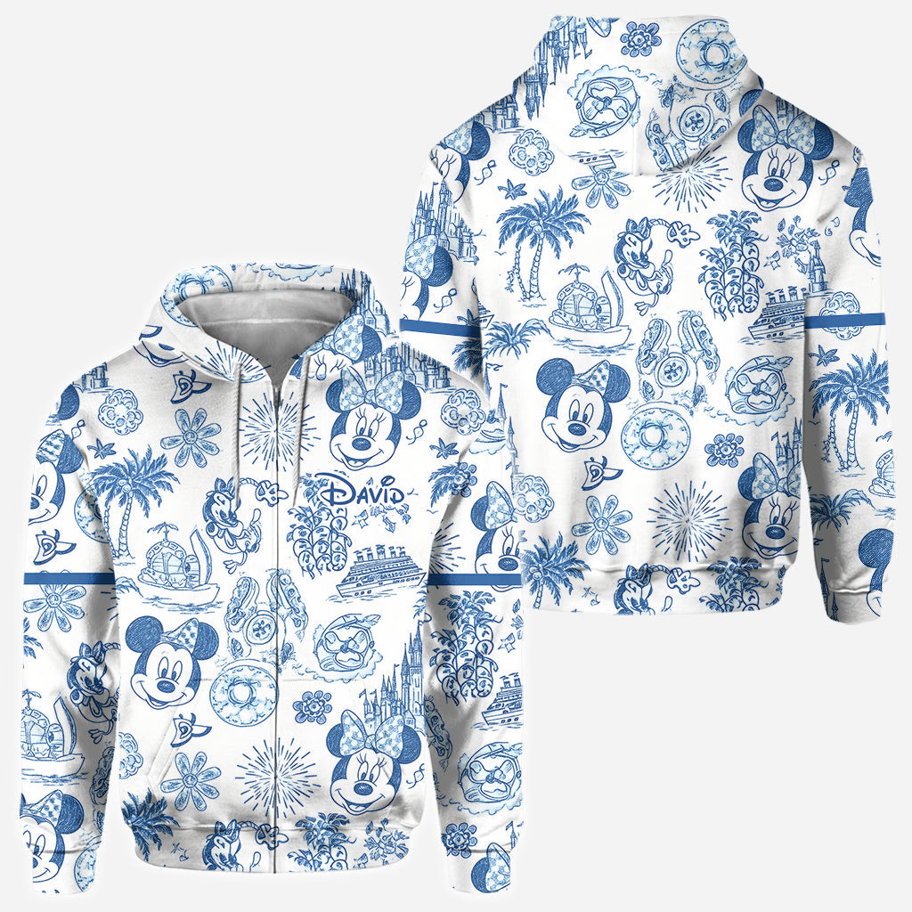 Magical Love Toile De Jouy - Personalized Mouse All Over Shirt