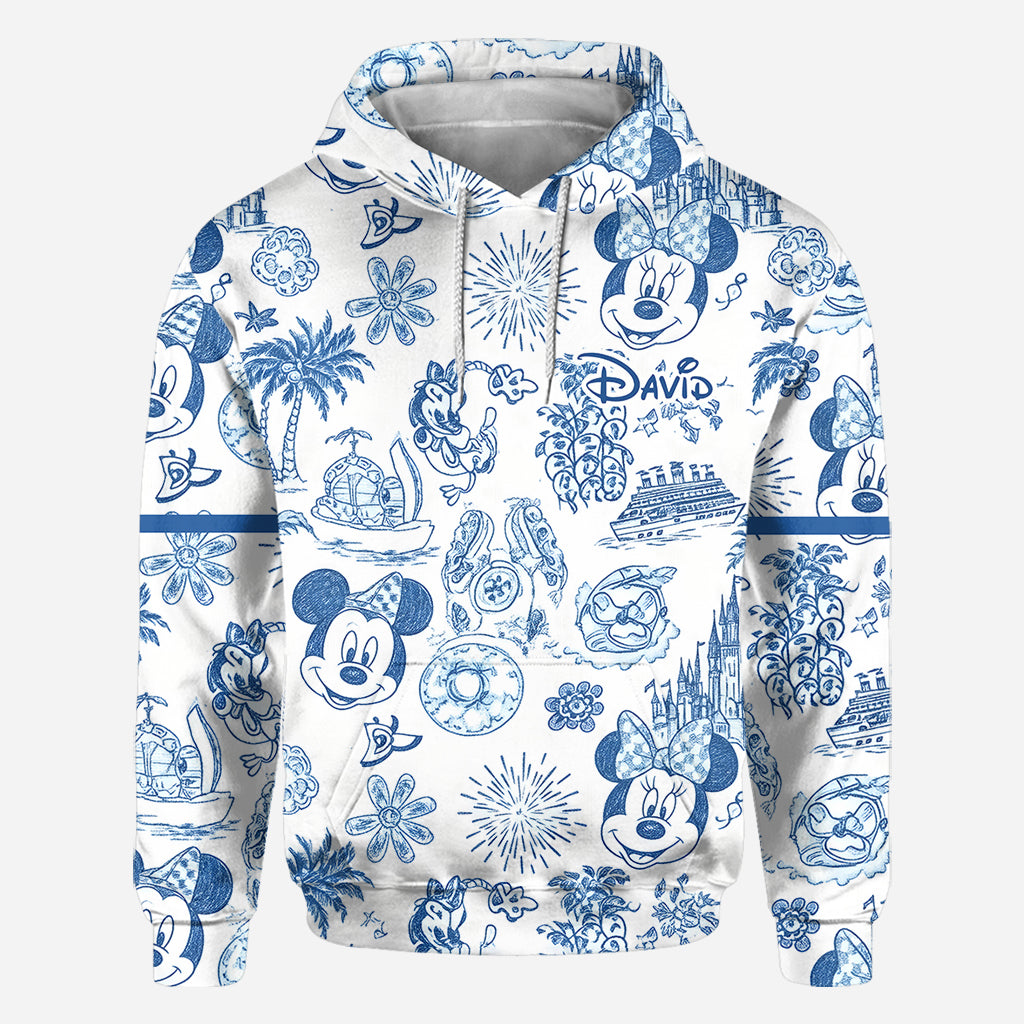 Magical Love Toile De Jouy - Personalized Mouse All Over Shirt