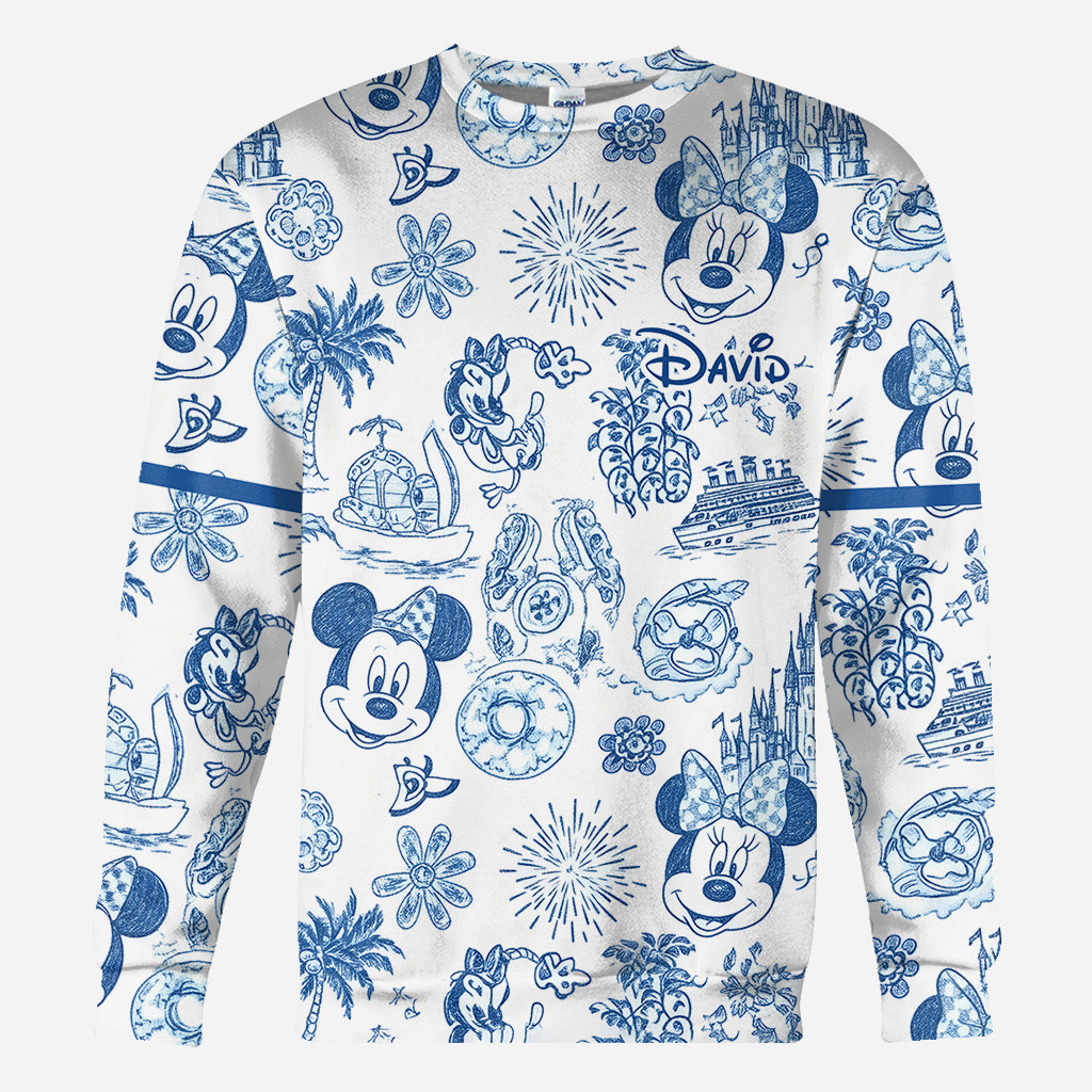 Magical Love Toile De Jouy - Personalized Mouse All Over Shirt