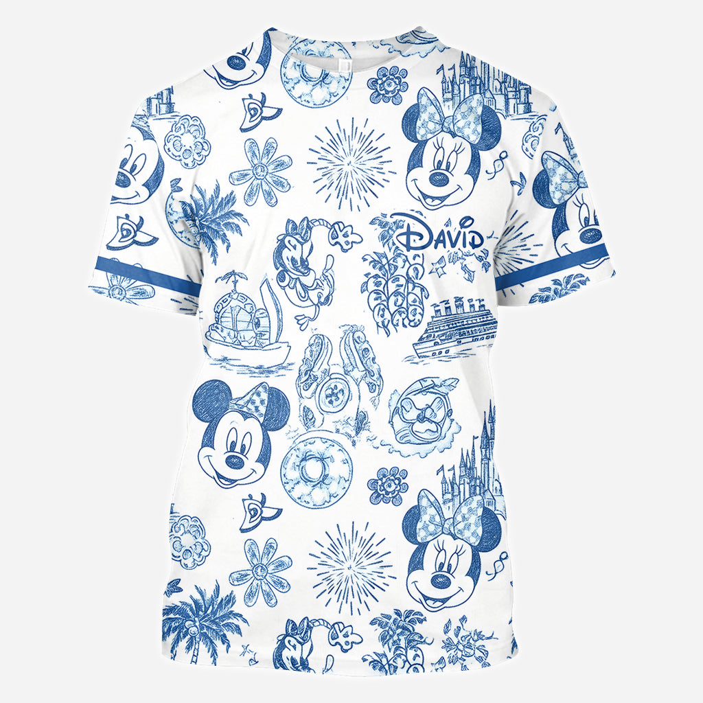 Magical Love Toile De Jouy - Personalized Mouse All Over Shirt