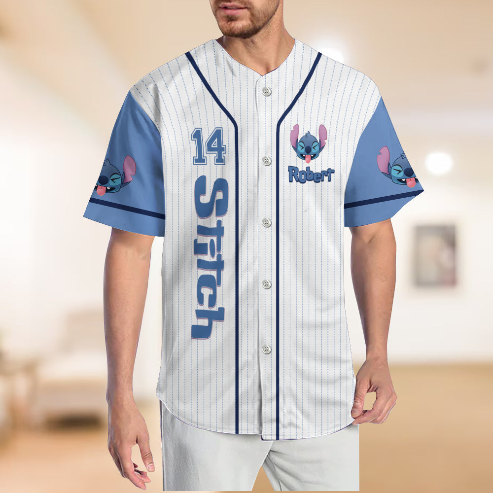 Blue Monster - Personalized Ohana Baseball Jersey