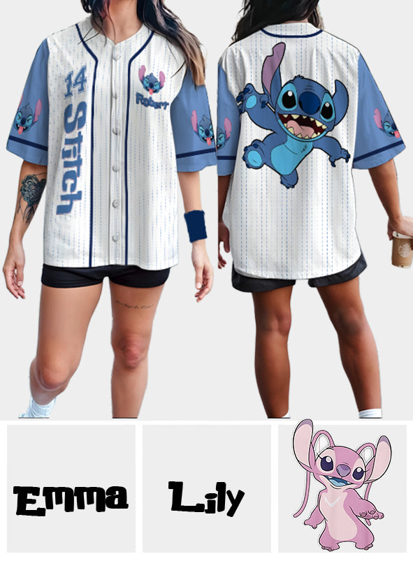 Blue Monster - Personalized Ohana Baseball Jersey
